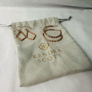 Kendra Scott Rose Gold Earrings Set